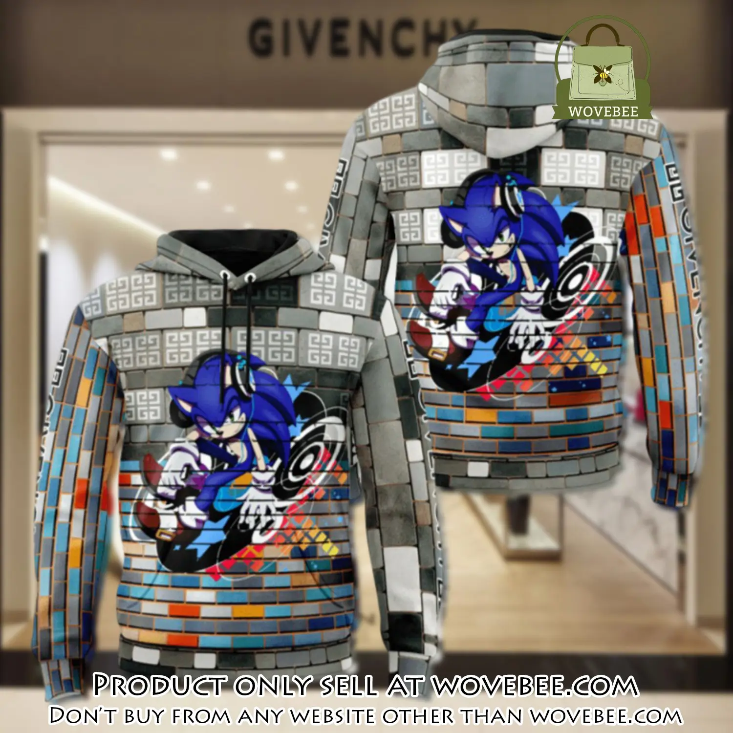 Givenchy sonic unisex hoodie luxury brand gifts  jh1861 wvb5806788